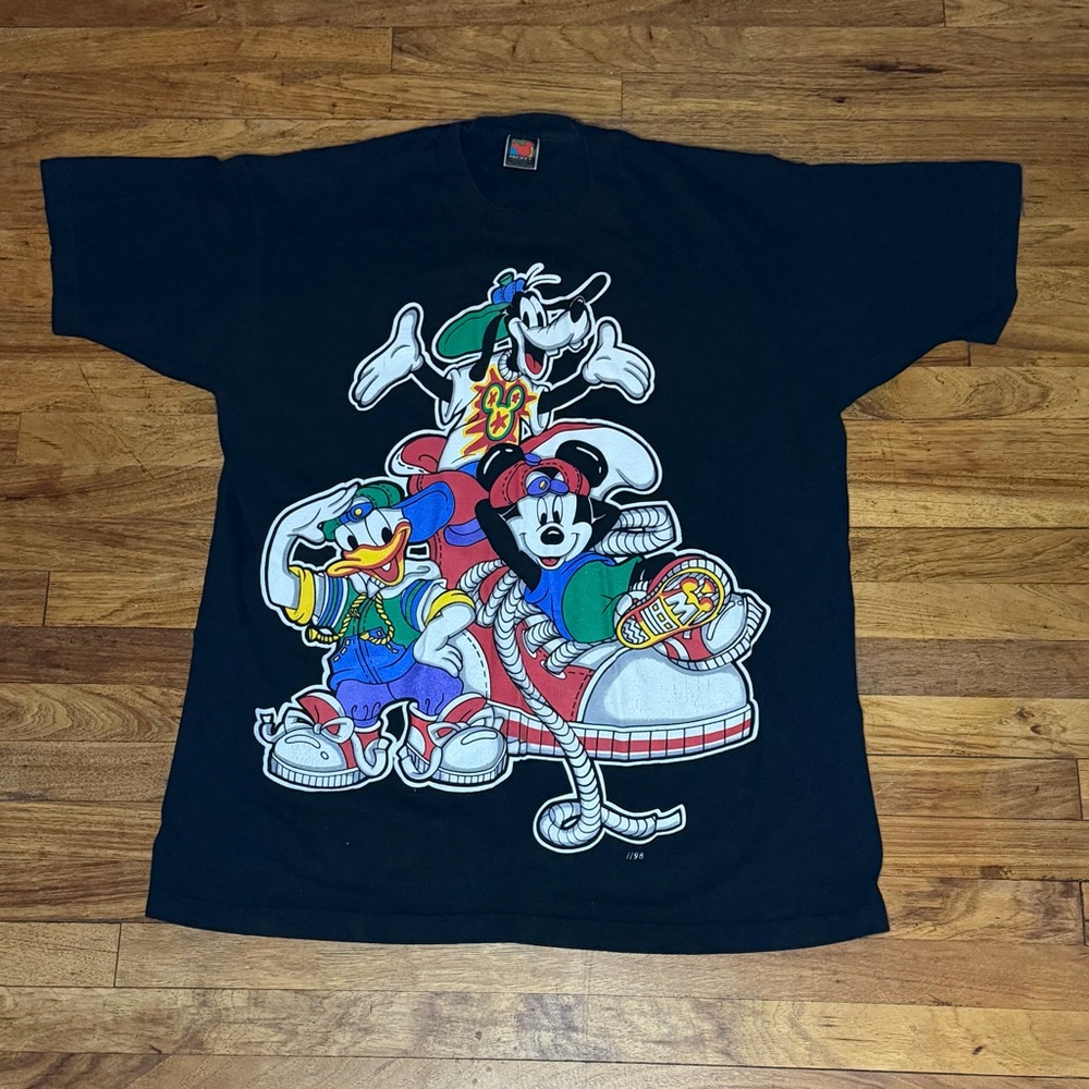 VTG 90s Mickey Mouse Unlimited Jerry Leigh Hip Hop Donald Goofy Sweatshirt XL